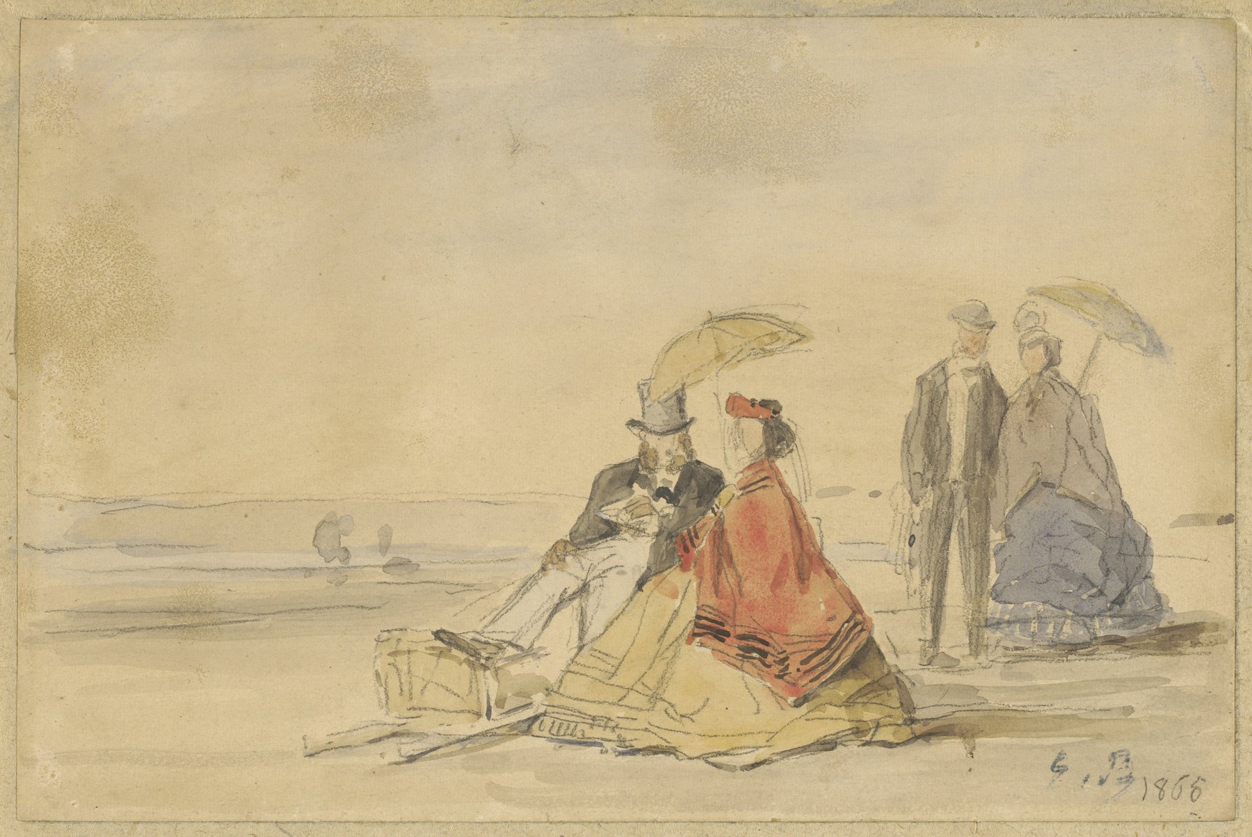 Beach Scene Watercolor