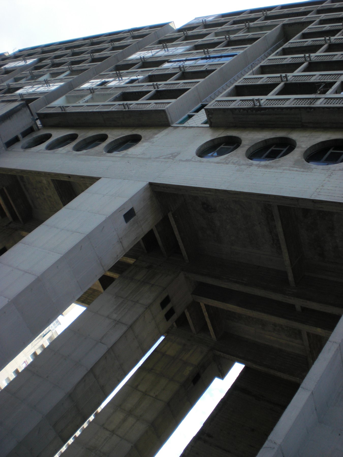 Brutalist Concrete Facade