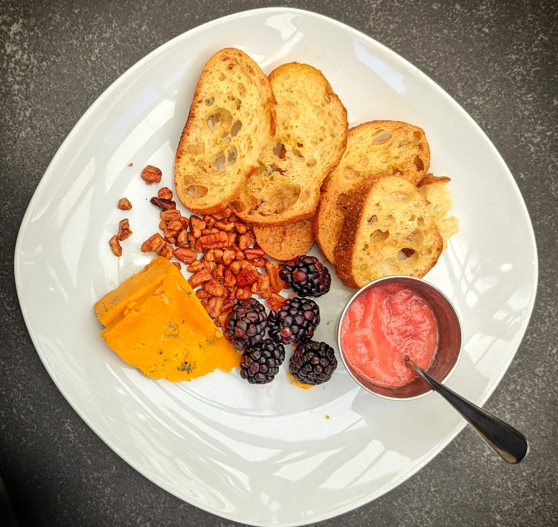 Cheese and Toast Appetizer Plate