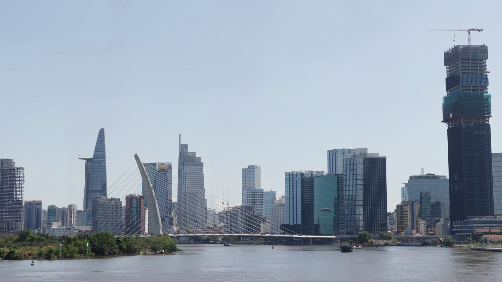 City Skyline River