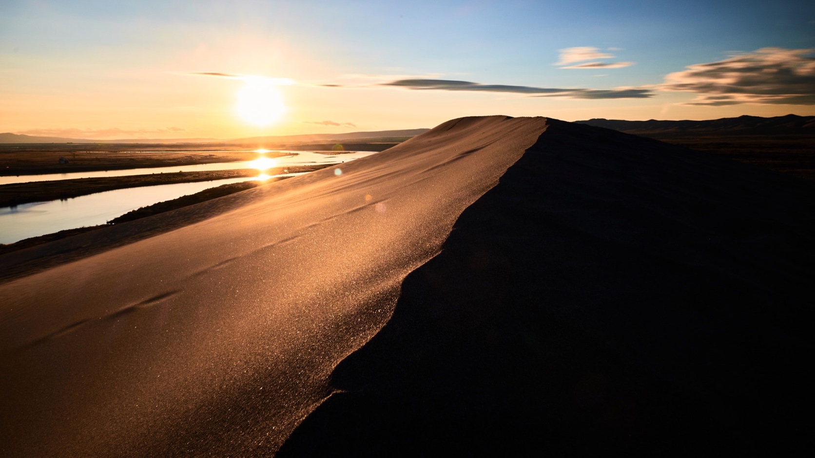 Desert Dunes Sunset