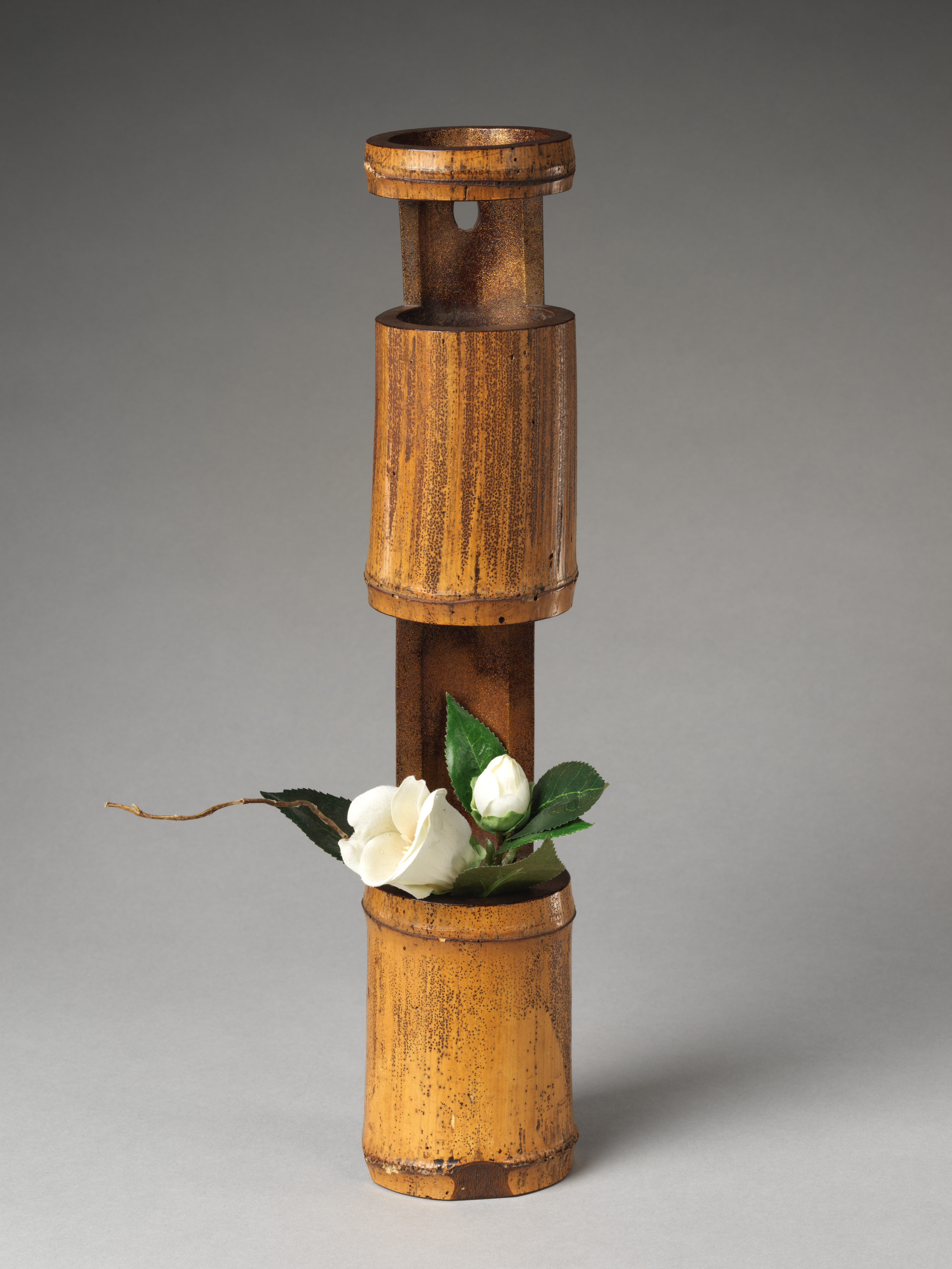 Double-cut (Nijū-giri) Flower Container (Hanaire), named Cool Summer Morning (Sh
