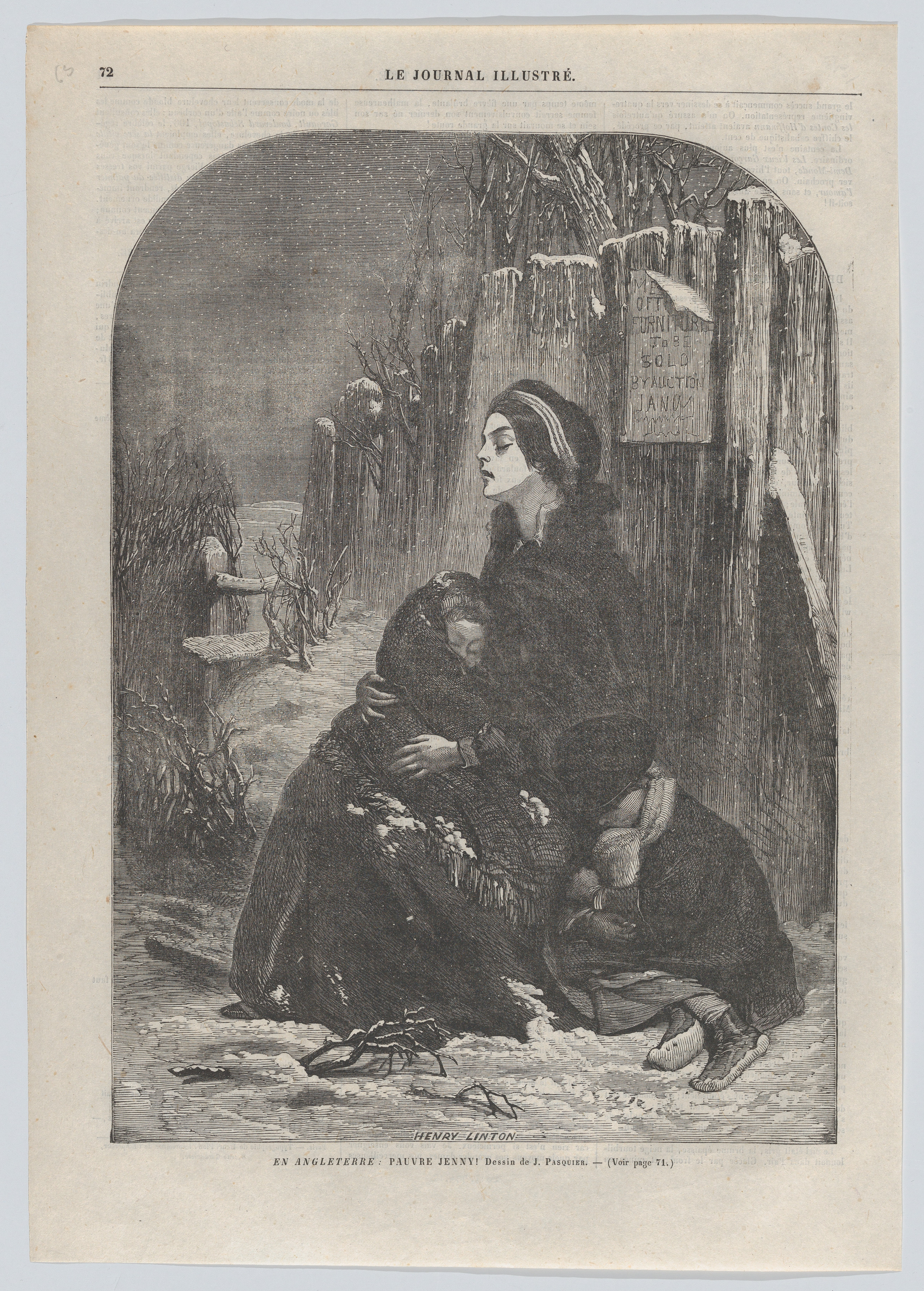 En Angleterre: Pauvre Jenny!, from "Le Journal Illustré," no. 55