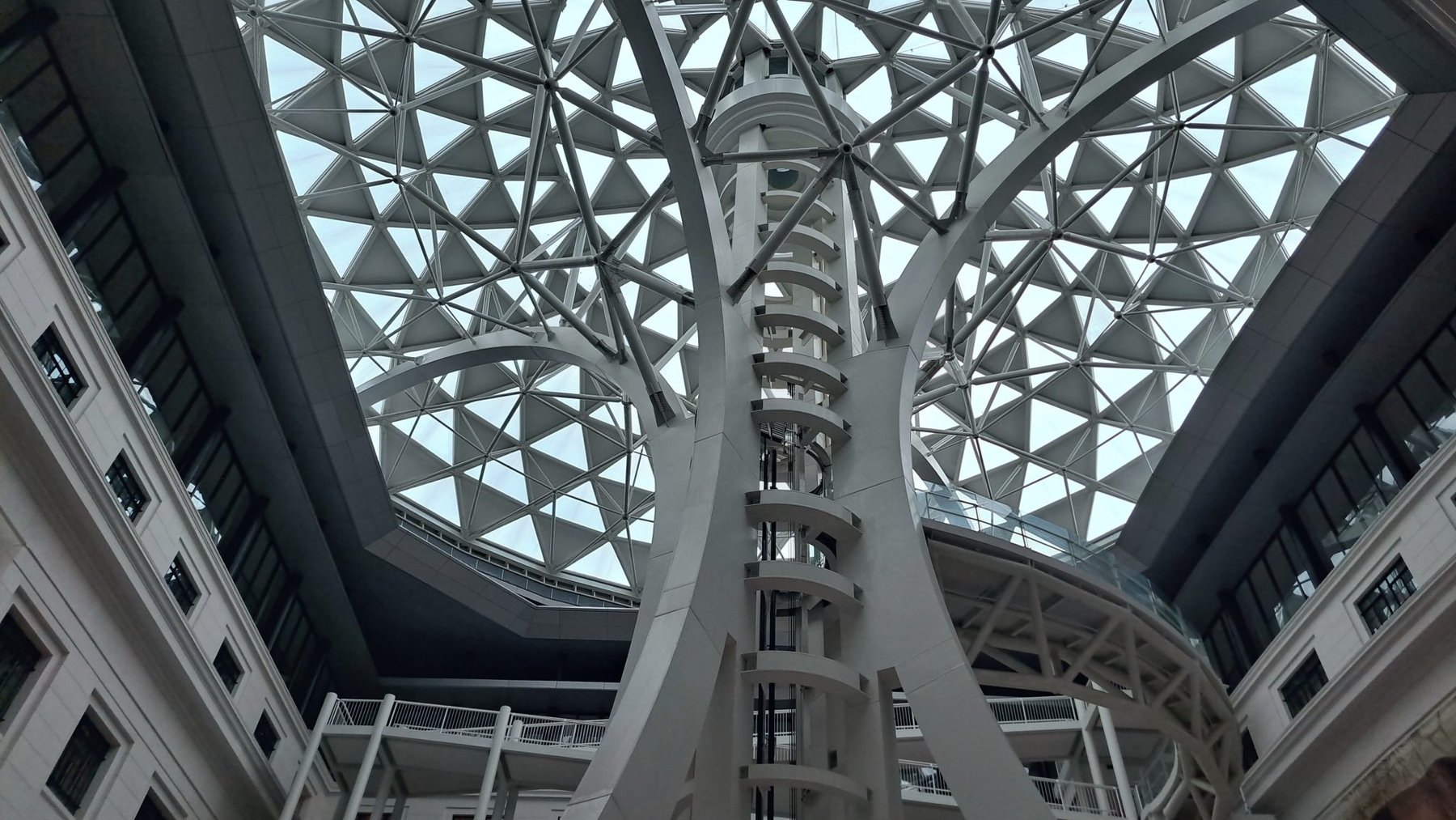 Geometric Glass Ceiling