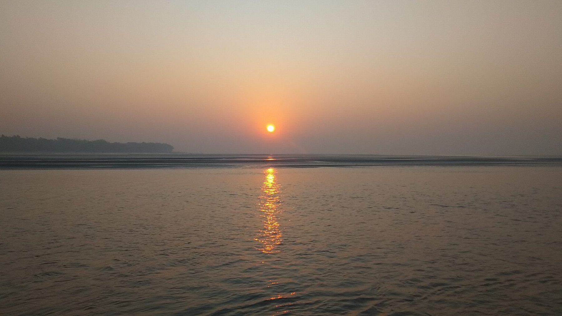 Sunset Gradient Over Water