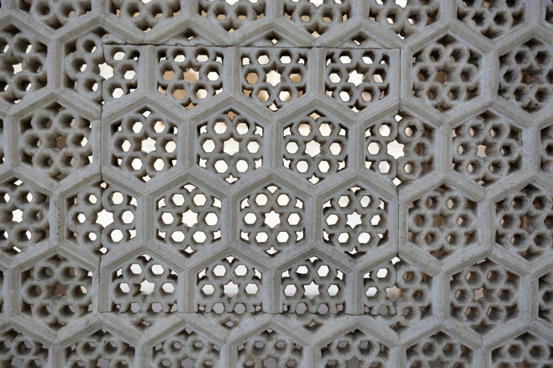 Metal Hexagon Grid Pattern