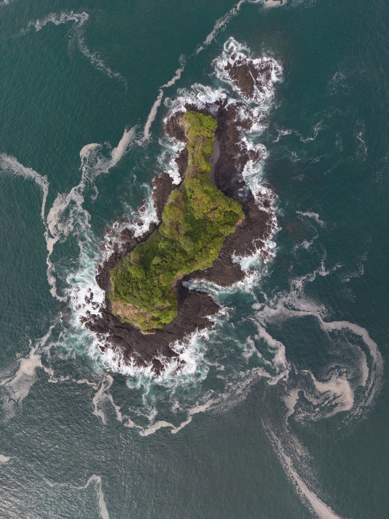 Island Waves Aerial