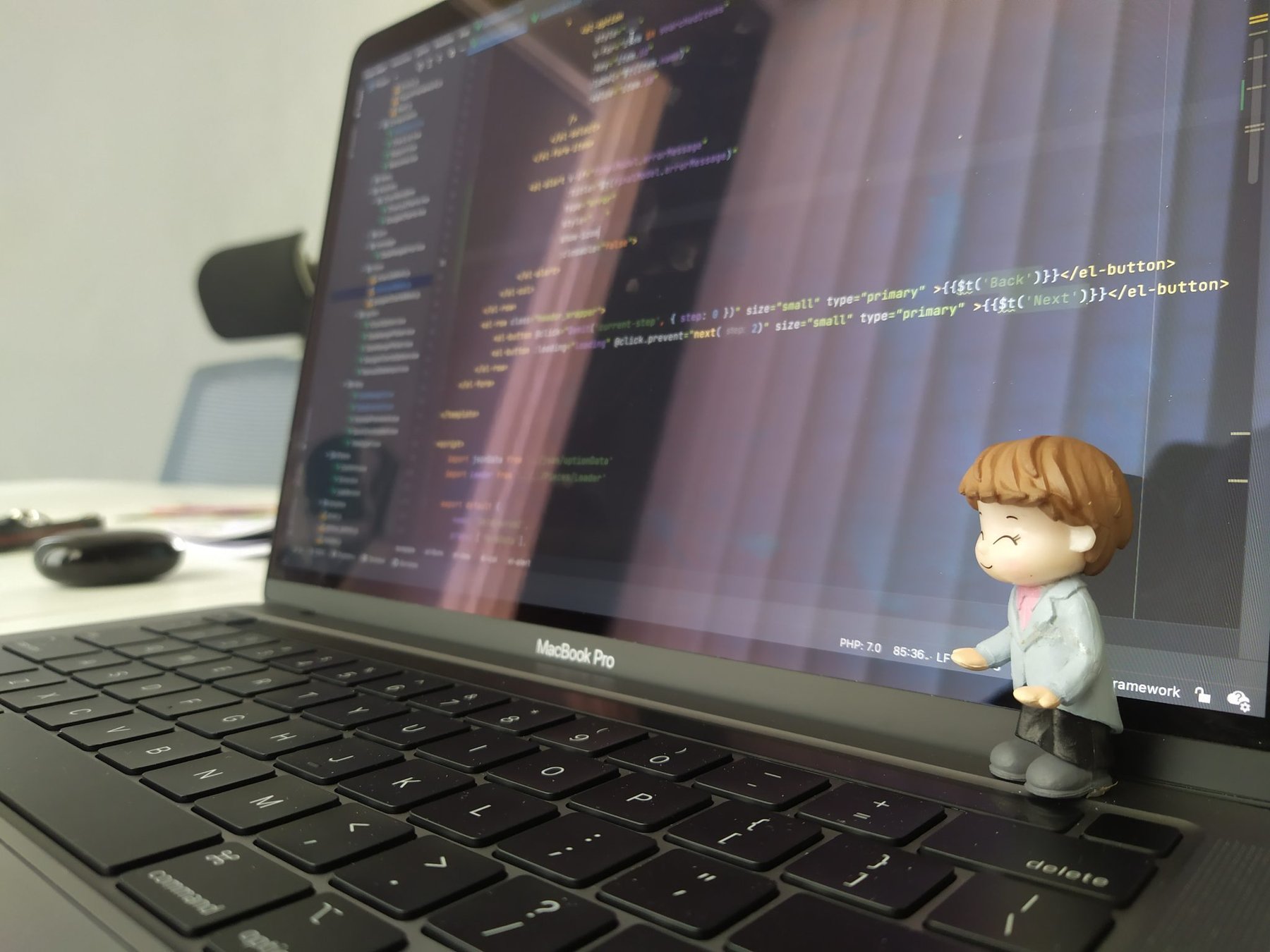 Code on a Laptop Screen