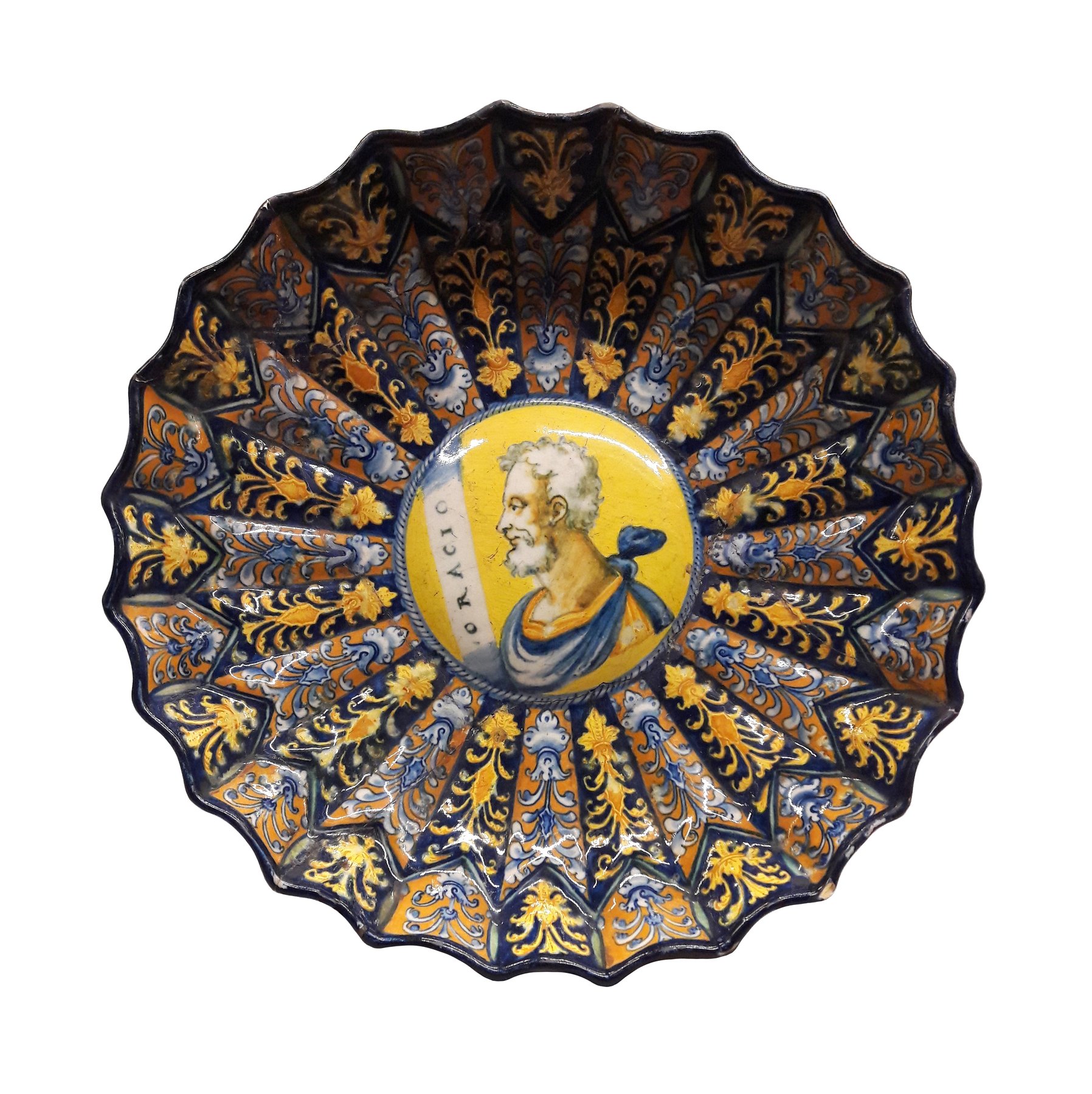 Renaissance Majolica Portrait Plate