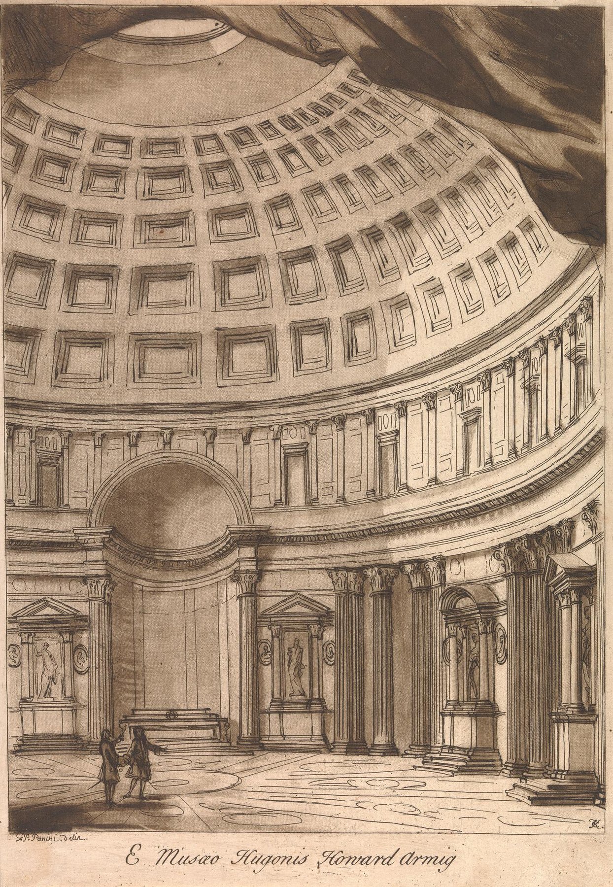 Pantheon Interior Drawing