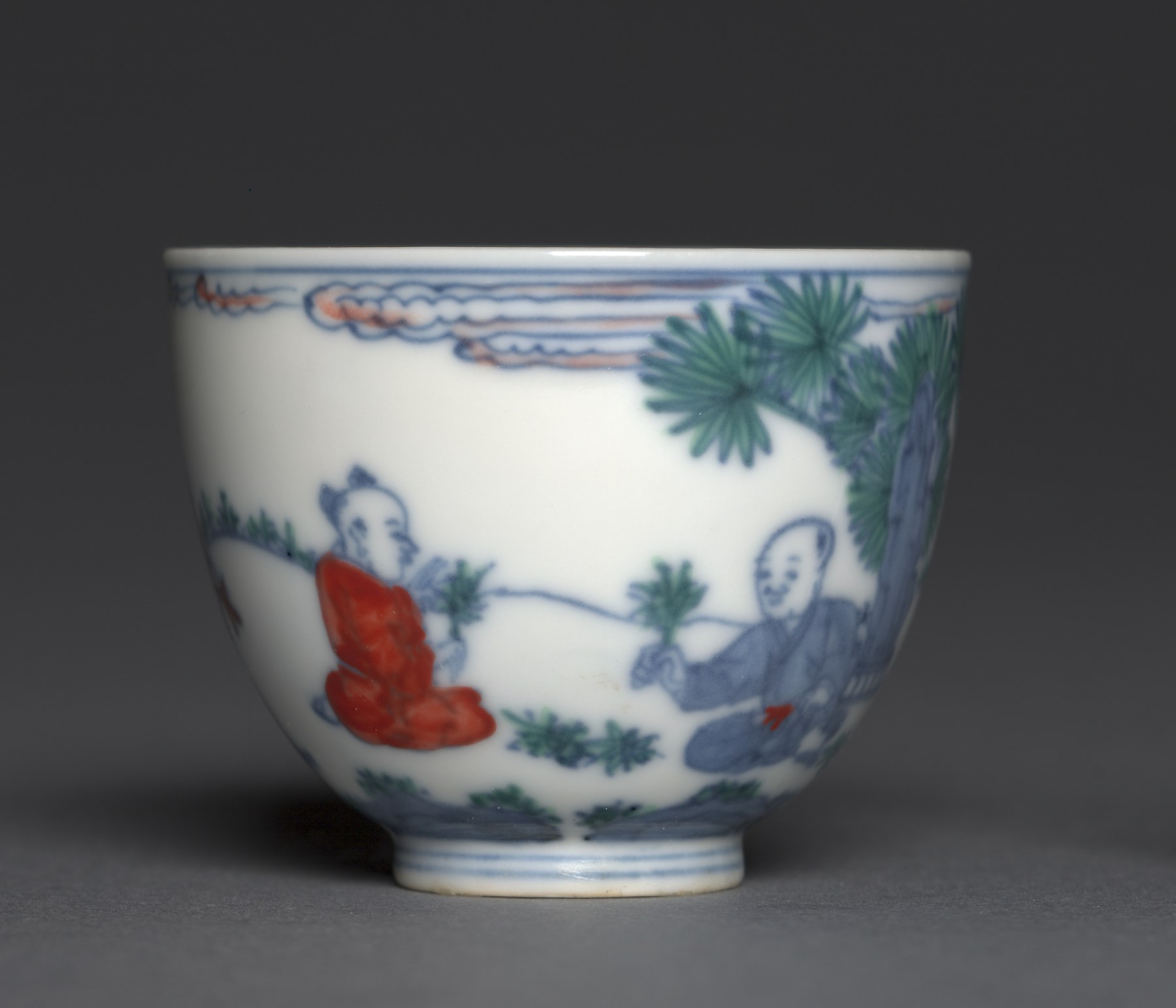 Blue and White Porcelain Cup
