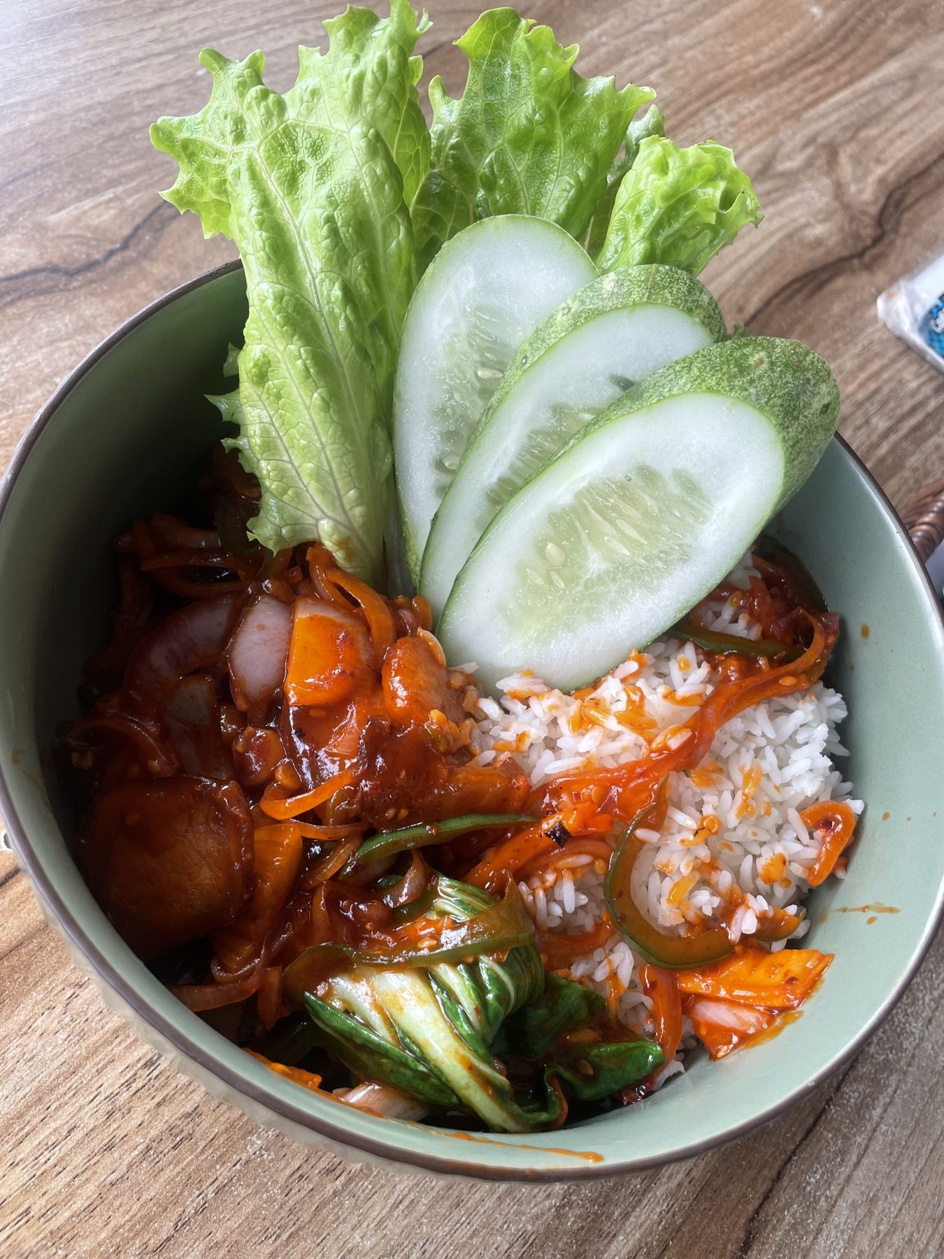 Rice Bowl with Fresh Greens