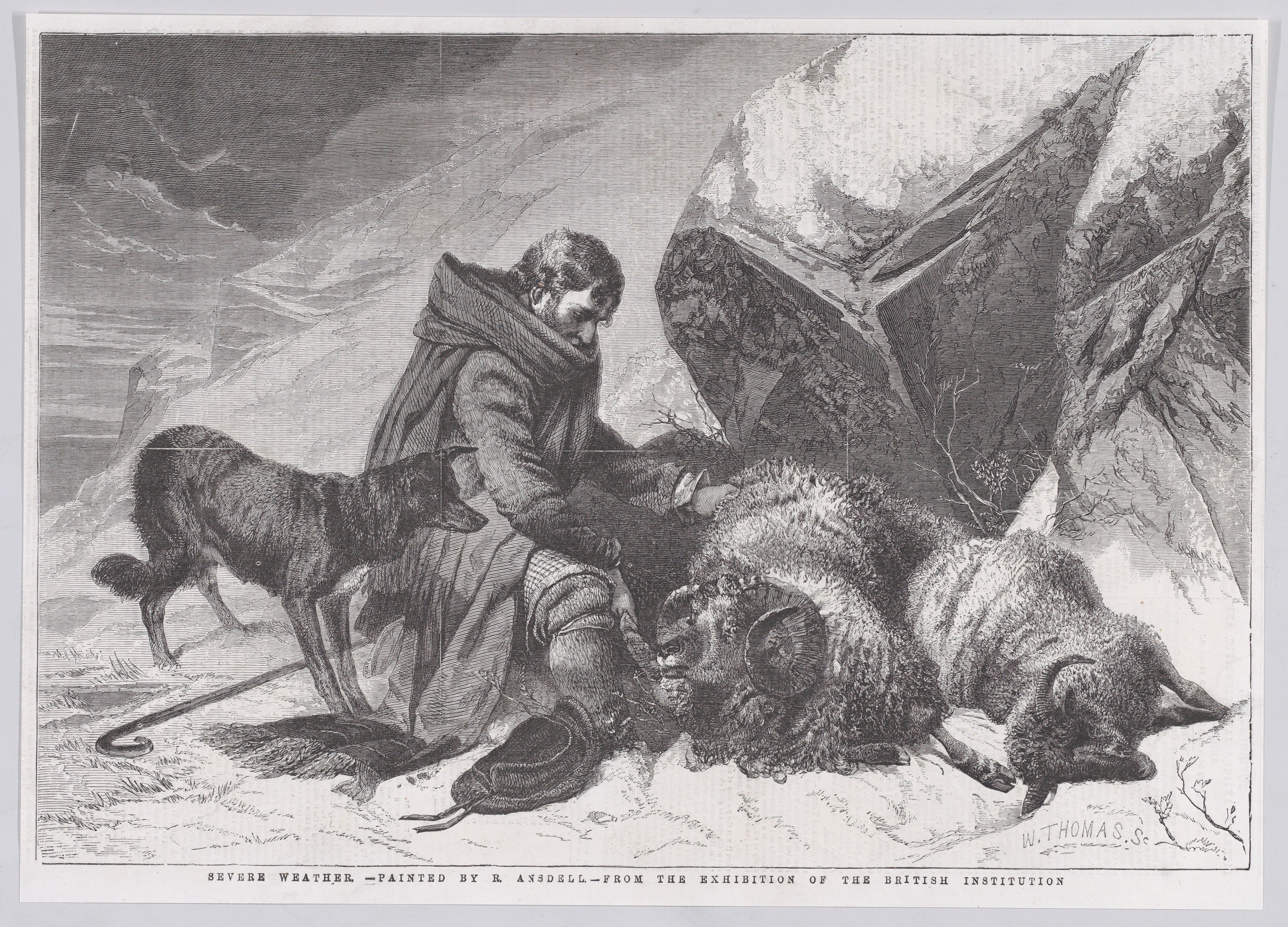 Severe Weather, from "Illustrated London News"