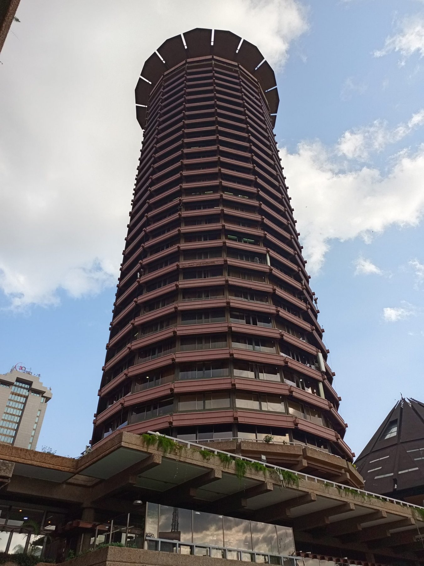 Cylindrical Tower from Below
