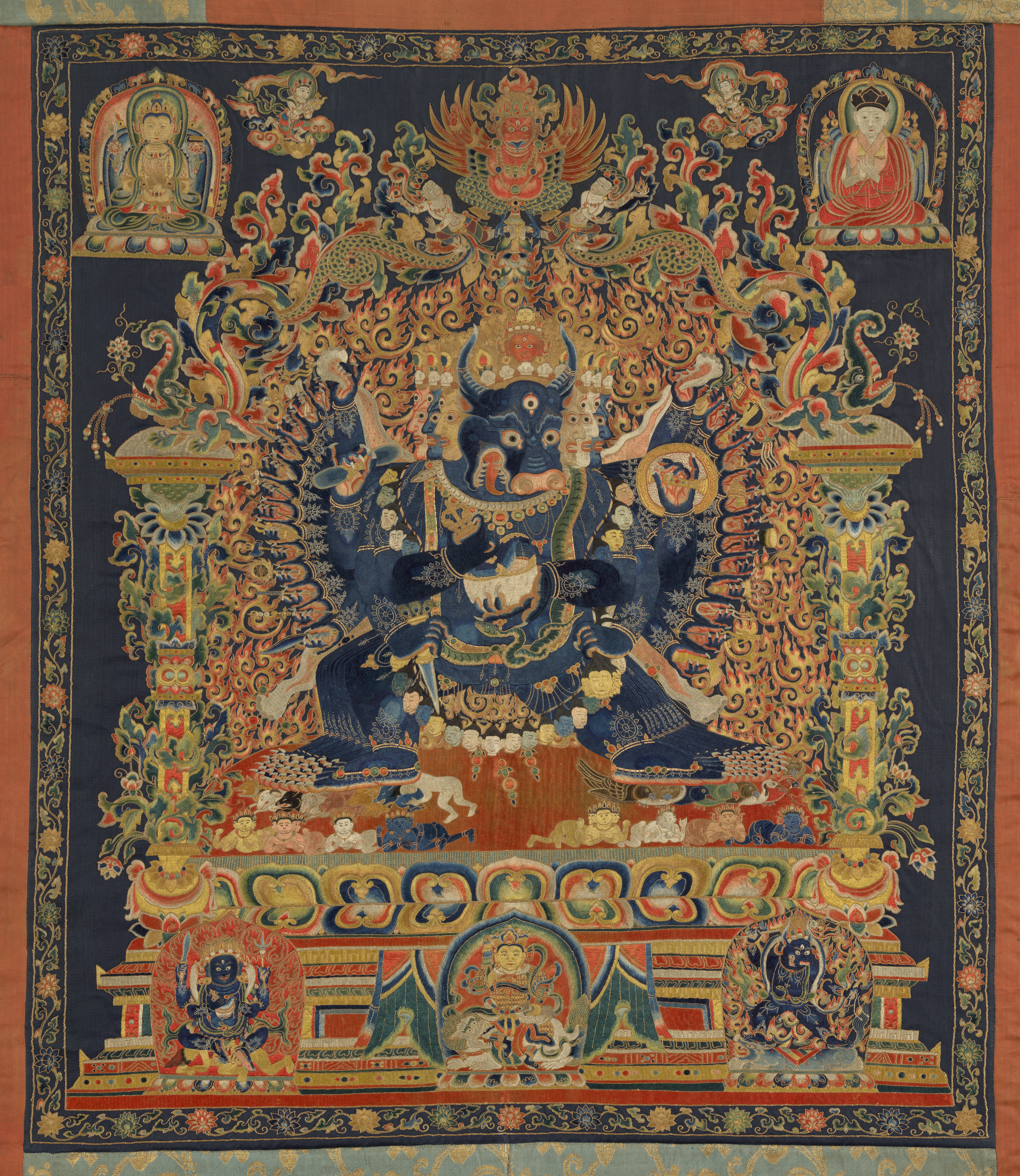 The Deity Vajrabhairava, Tantric Form of the Bodhisattva Manjushri