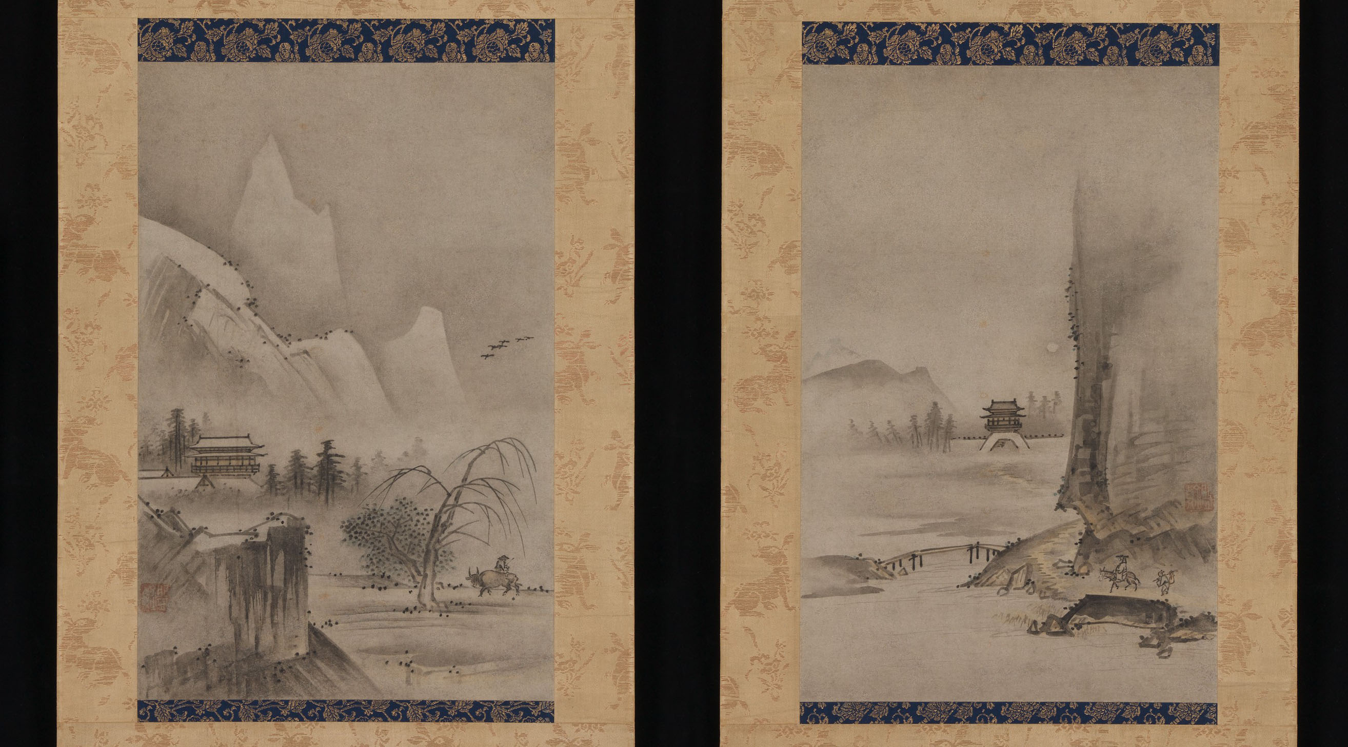 Two Views from the Eight Views of the Xiao and Xiang Rivers