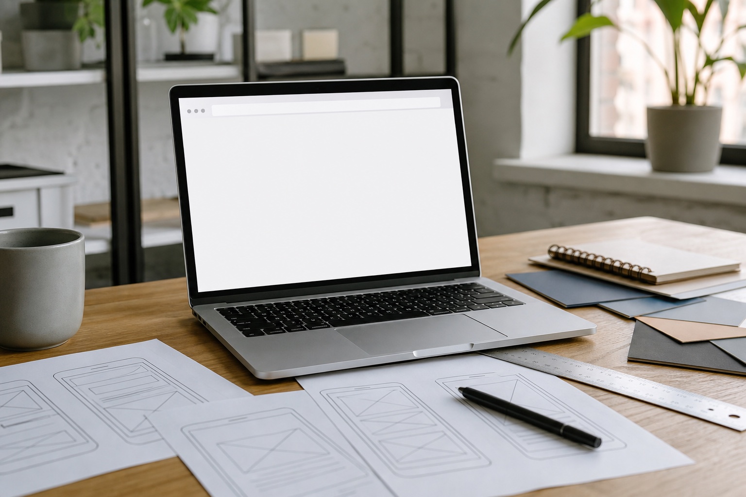 UX Wireframe Desk
