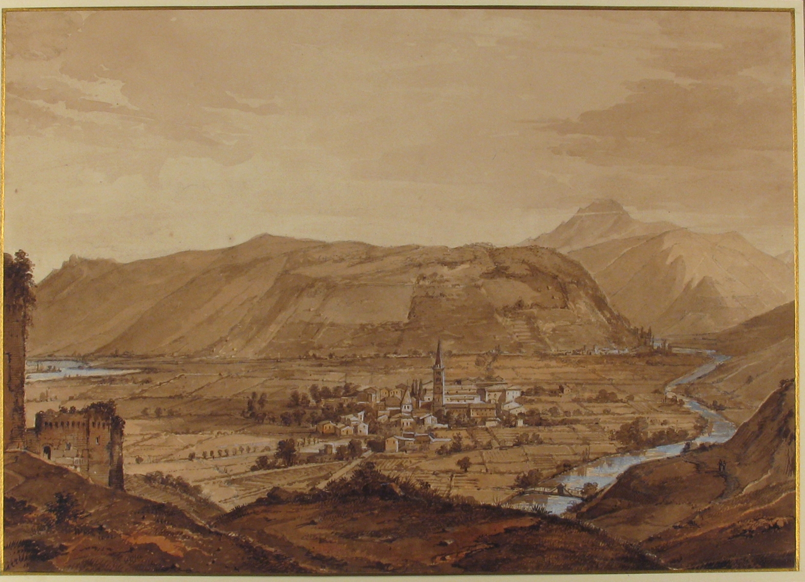 Village in an Alpine Valley