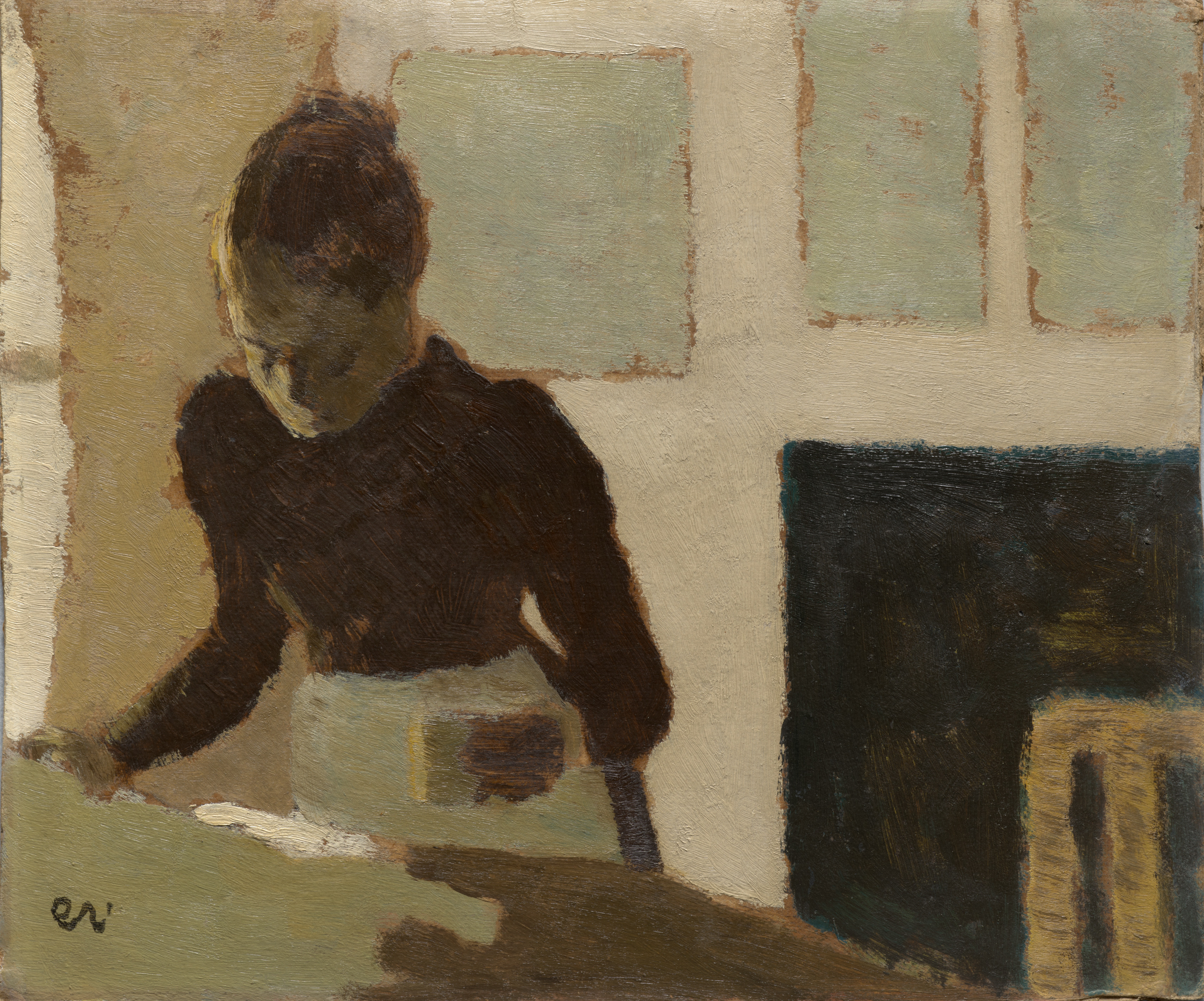 Woman Ironing